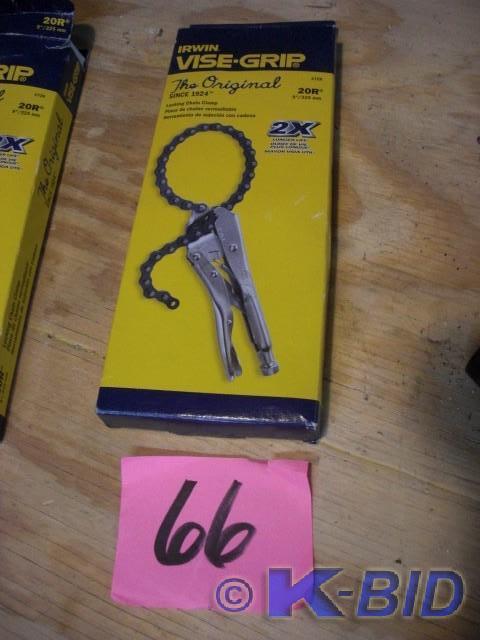 lot 66 image: Irwin Vice Grips, new in Box