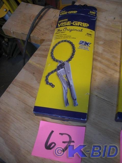 lot 67 image: Irwin Vice Grips, new in box