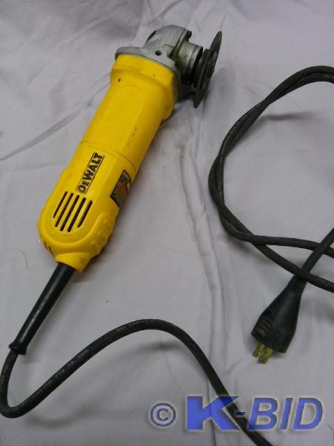 lot 54 image: Dewalt Electric grinder Model # DW8...