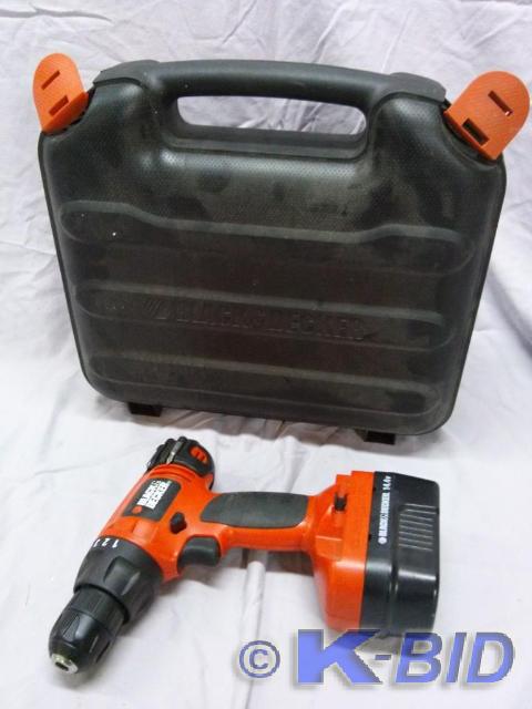 lot 59 image: Black & Decker cordless drill w...