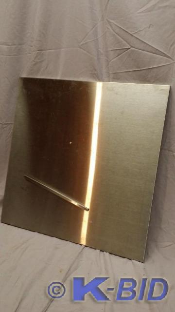 lot 90 image: Piece of Stainless steel. Measures ...