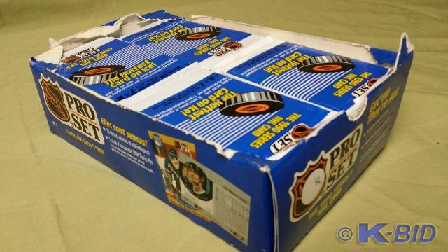 Case of Pro set 90 NHL Hockey cards...