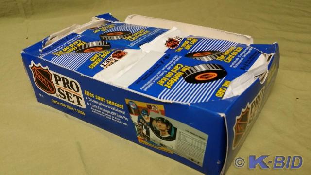 Case of Pro set 90 NHL Hockey cards...