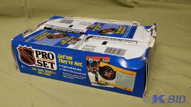 Case of Pro set 90 NHL Hockey cards...