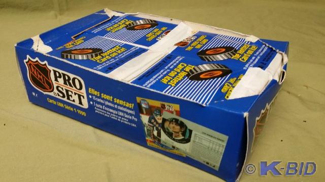 Case of Pro set 90 NHL Hockey cards...