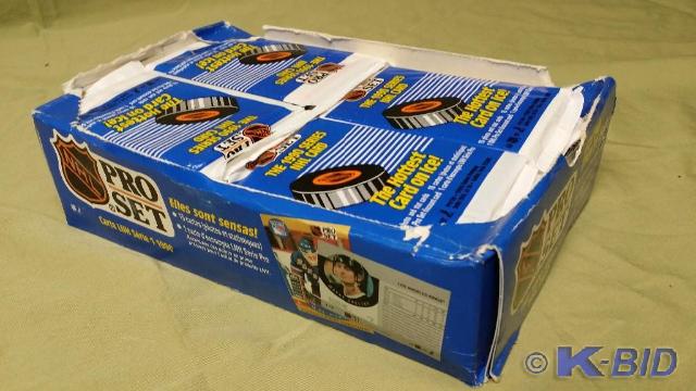 Case of Pro set 90 NHL Hockey cards...