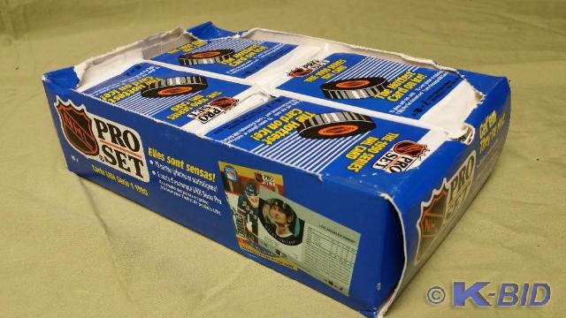 Case of Pro set 90 NHL Hockey cards...