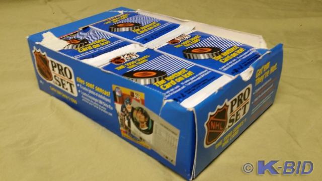 Case of Pro set 90 NHL Hockey cards...