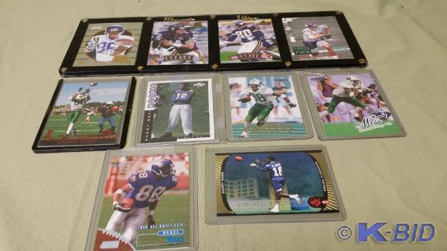 Lot of 10 Football cards all of the...