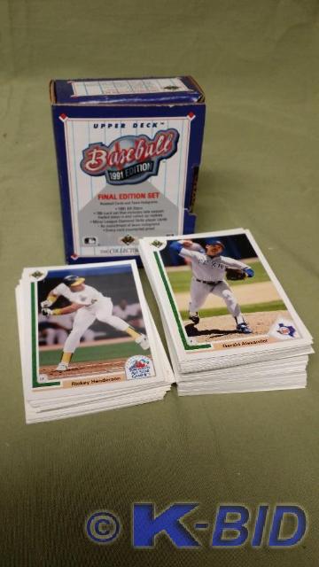1991 Upper Deck Baseball&nbspFinal...