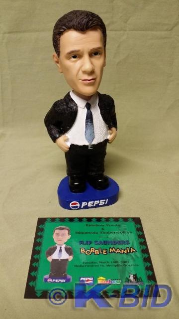 Flip Saunders Bobblehead with Authe...