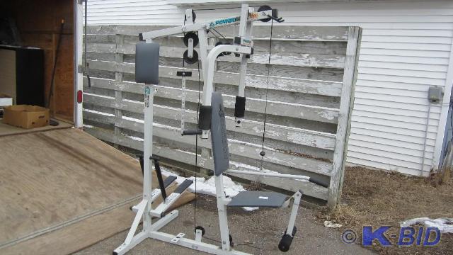 Powermaxx workout station with weig...