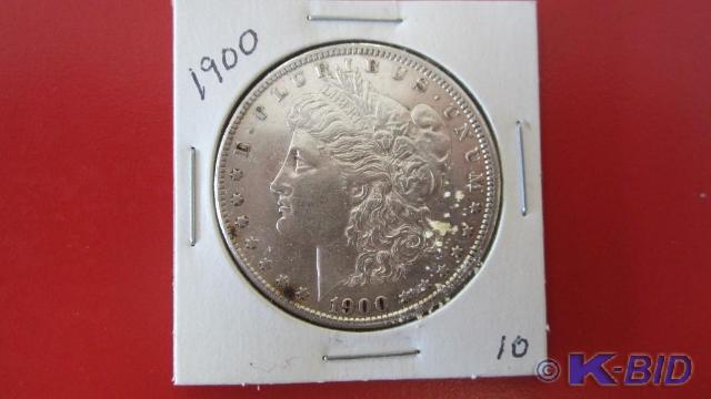 lot 10 image: 1900 Morgan Silver Dollar