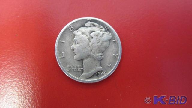 lot 101 image: 1940s Mercury Dimes (50ct)