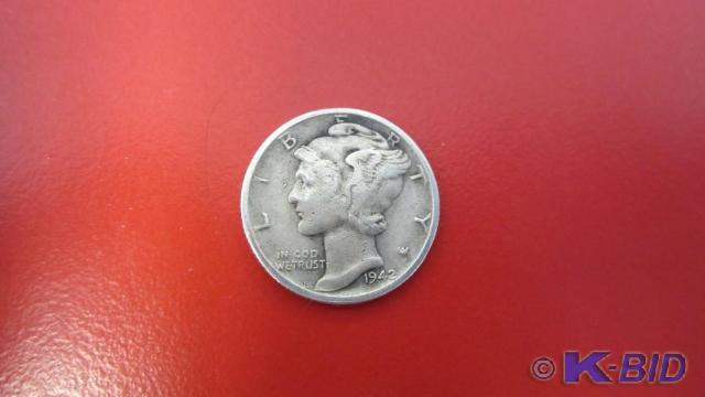 lot 103 image: 1940s Mercury Dimes (50ct)