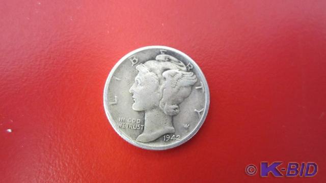 lot 104 image: 1940s Mercury Dimes (50ct)