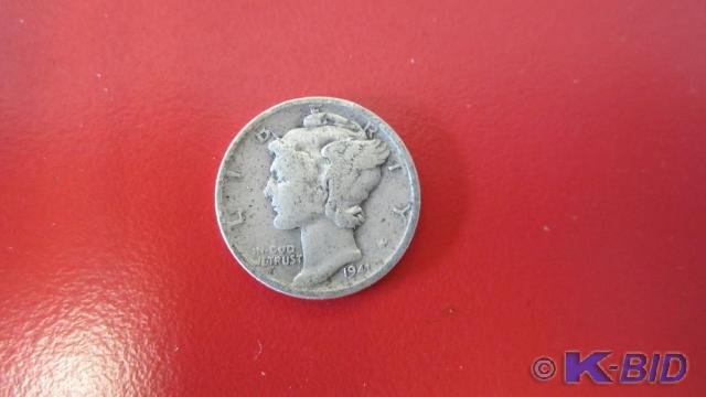 lot 106 image: 1940s Mercury Dimes (50ct)