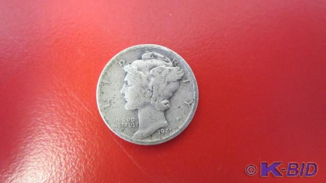 lot 108 image: 1930s Mercury Dimes (50ct)