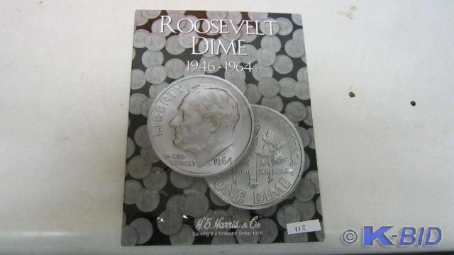 lot 112 image: Roosevelt Dimes 1946-1964 complete ...