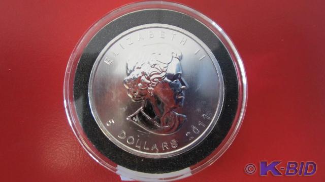lot 131 image: 2011 1oz Silver Canadian Maple Leaf