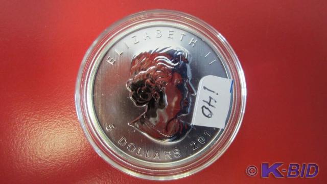 lot 140 image: 2012 1oz Silver Canadian Moose Coin...