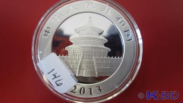 lot 146 image: 2013 China 1 oz Silver Panda