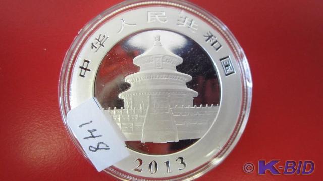 lot 148 image: 2013 China 1 oz Silver Panda