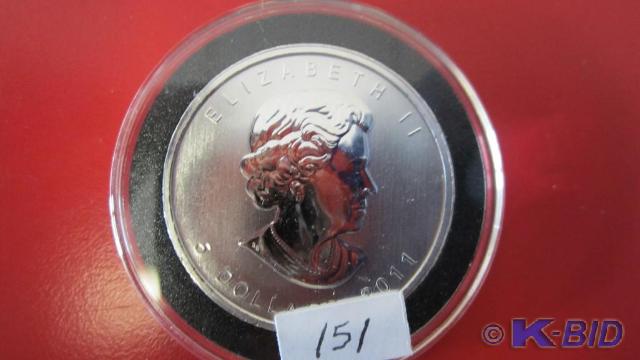 lot 151 image: 2012 1 oz Silver Canadian Grizzly C...