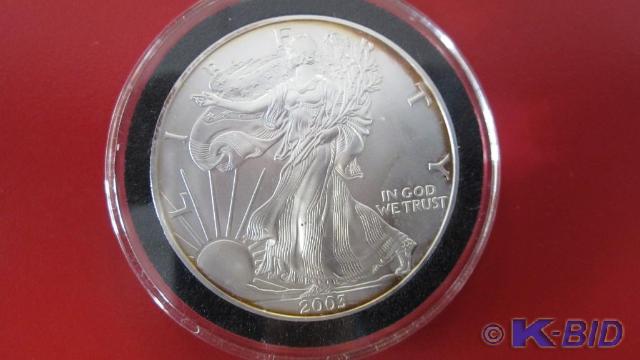 lot 157 image: 2003 1 oz Silver American Eagle