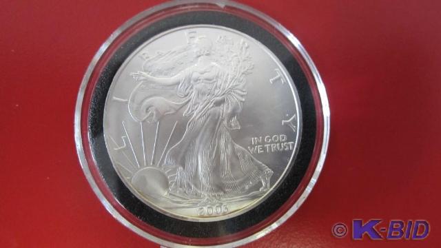lot 158 image: 2003 1 oz Silver American Eagle