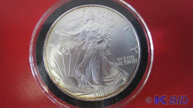 lot 160 image: 2003 1 oz Silver American Eagle