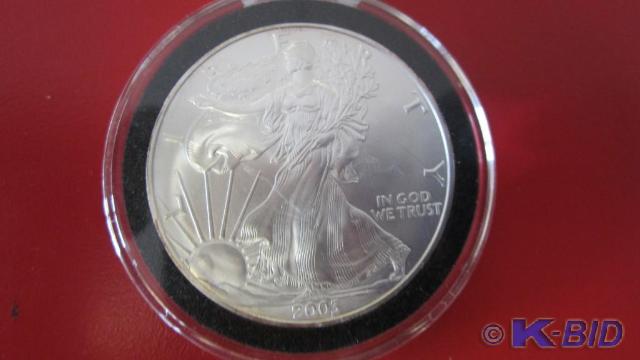 lot 163 image: 2003 1 oz Silver American Eagle