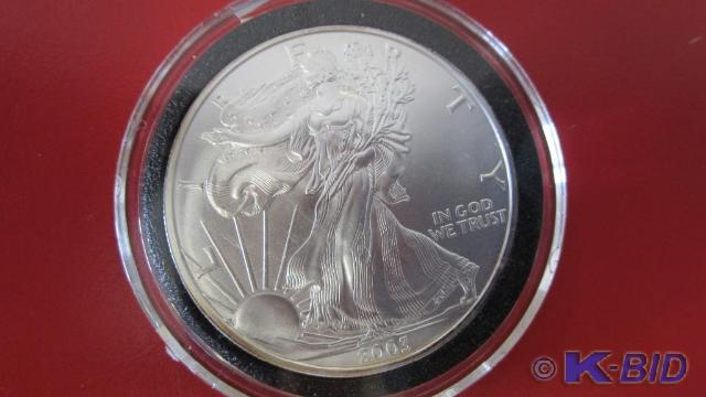 lot 164 image: 2003 1 oz Silver American Eagle