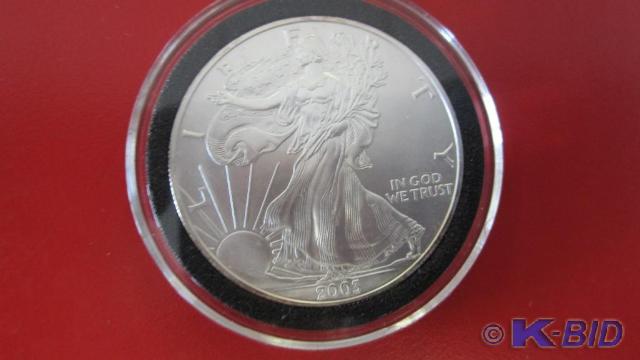 lot 166 image: 2003 1 oz Silver American Eagle