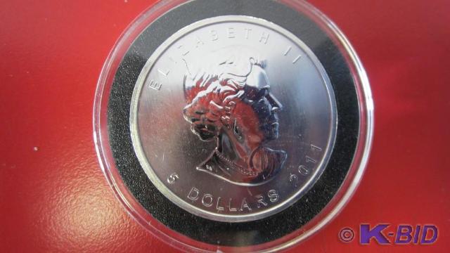 lot 172 image: 2011 1oz Silver Canadian Maple Leaf