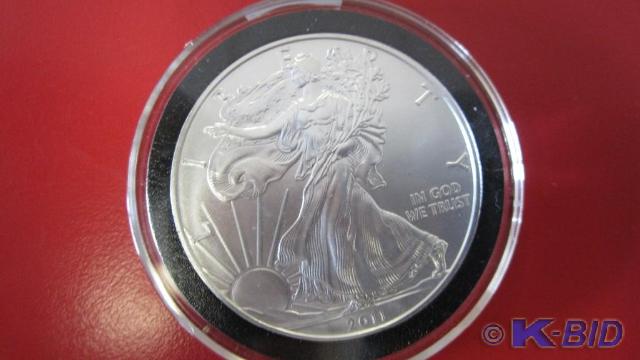 lot 181 image: 2011 1oz Silver American Eagle
