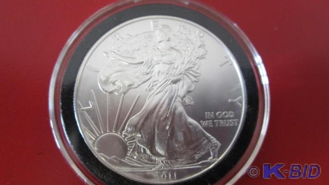 lot 191 image: 2011 1oz Silver American Eagle
