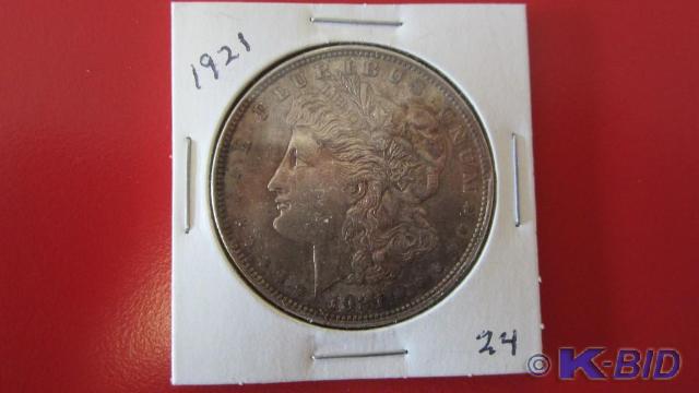lot 24 image: 1921 Morgan Silver Dollar