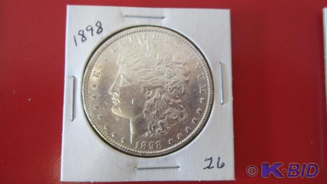 lot 26 image: 1898 Morgan Silver Dollar