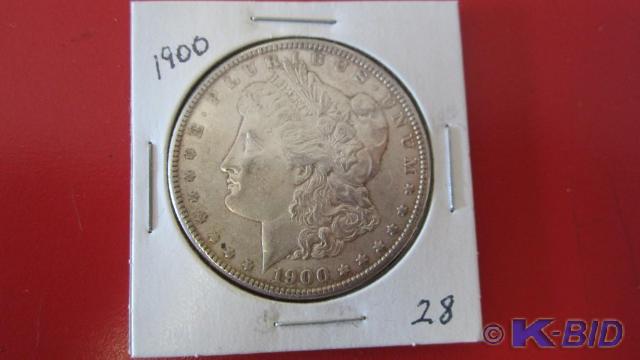 lot 28 image: 1900 Morgan Silver Dollar