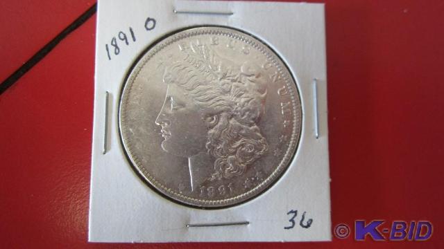 lot 36 image: 1891-O Morgan Silver Dollar