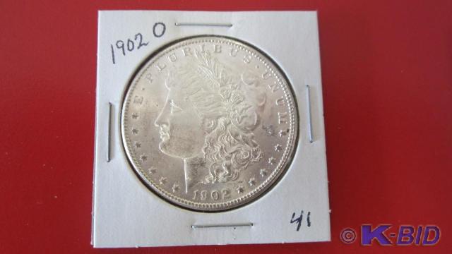 lot 41 image: 1902-O Morgan Silver Dollar
