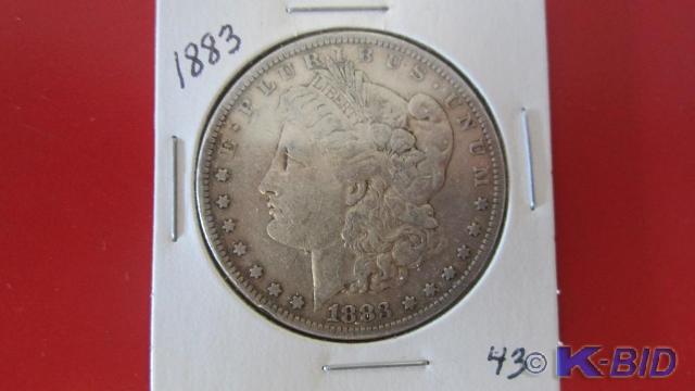 lot 43 image: 1883 Morgan Silver Dollar