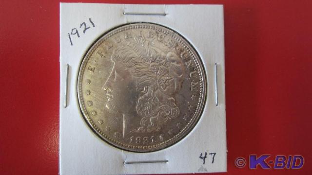 lot 47 image: 1921 Morgan Silver Dollar