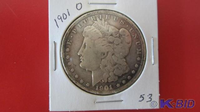 lot 53 image: 1901-O Morgan Silver Dollar