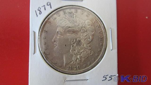 lot 55 image: 1879 Morgan Silver Dollar