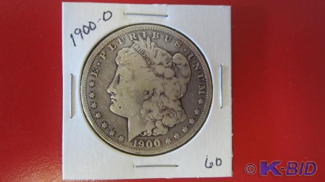 lot 60 image: 1900-O Morgan Silver Dollar