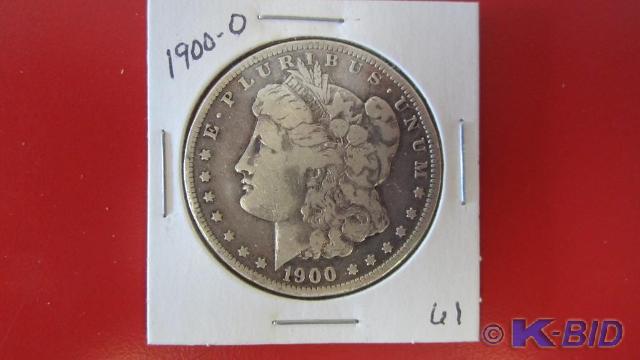lot 61 image: 1900-O Morgan Silver Dollar