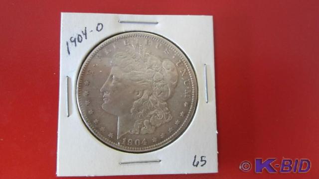 lot 65 image: 1904-O Morgan Silver Dollar