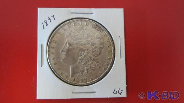 lot 66 image: 1897 Morgan Silver Dollar